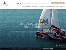 Tablet Screenshot of catamaranlucile2.com